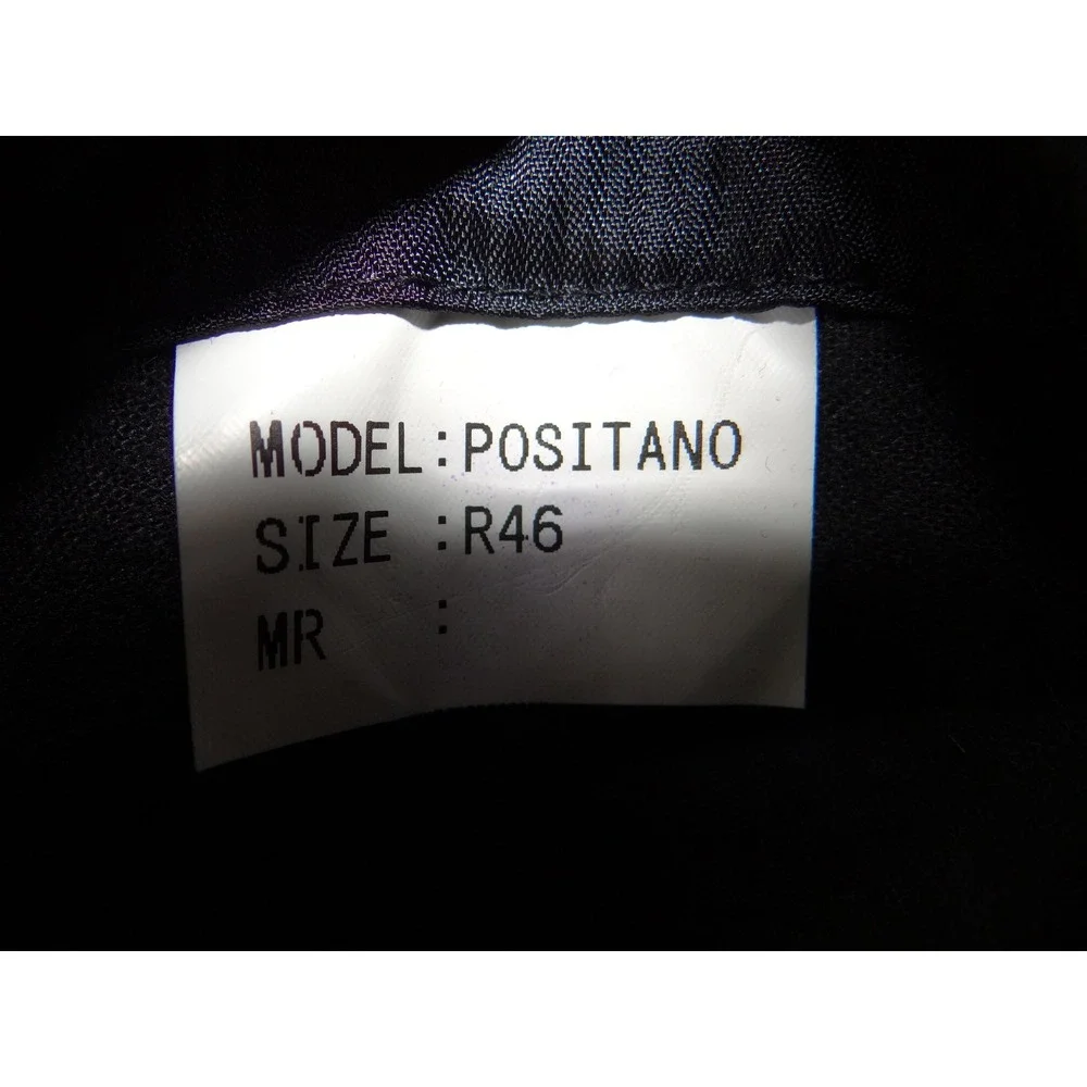 Alfani Positano Mens Black Leather Blazer Sport Coat Jacket Size 46R 3525